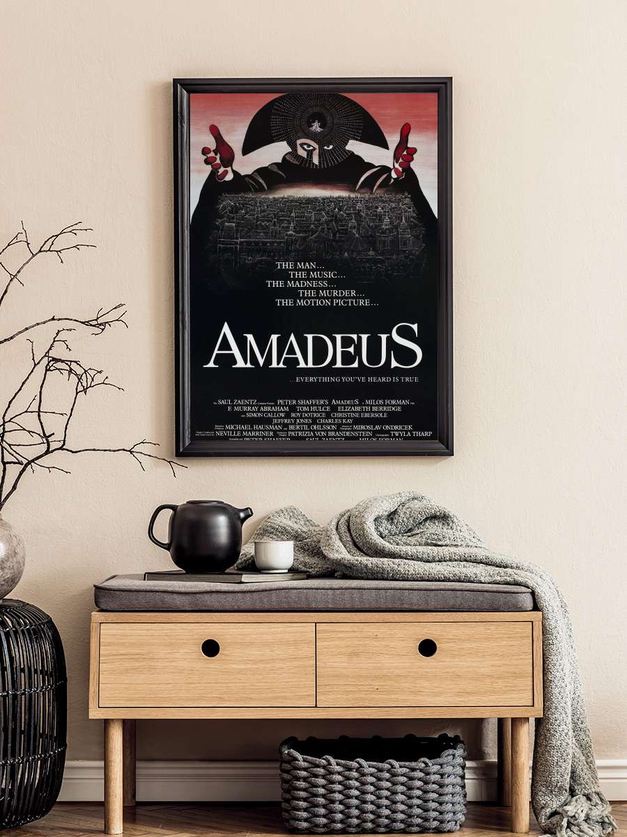 Amadeus Film Tablo Siyah Çerçeveli Film Poster Afiş Tablo