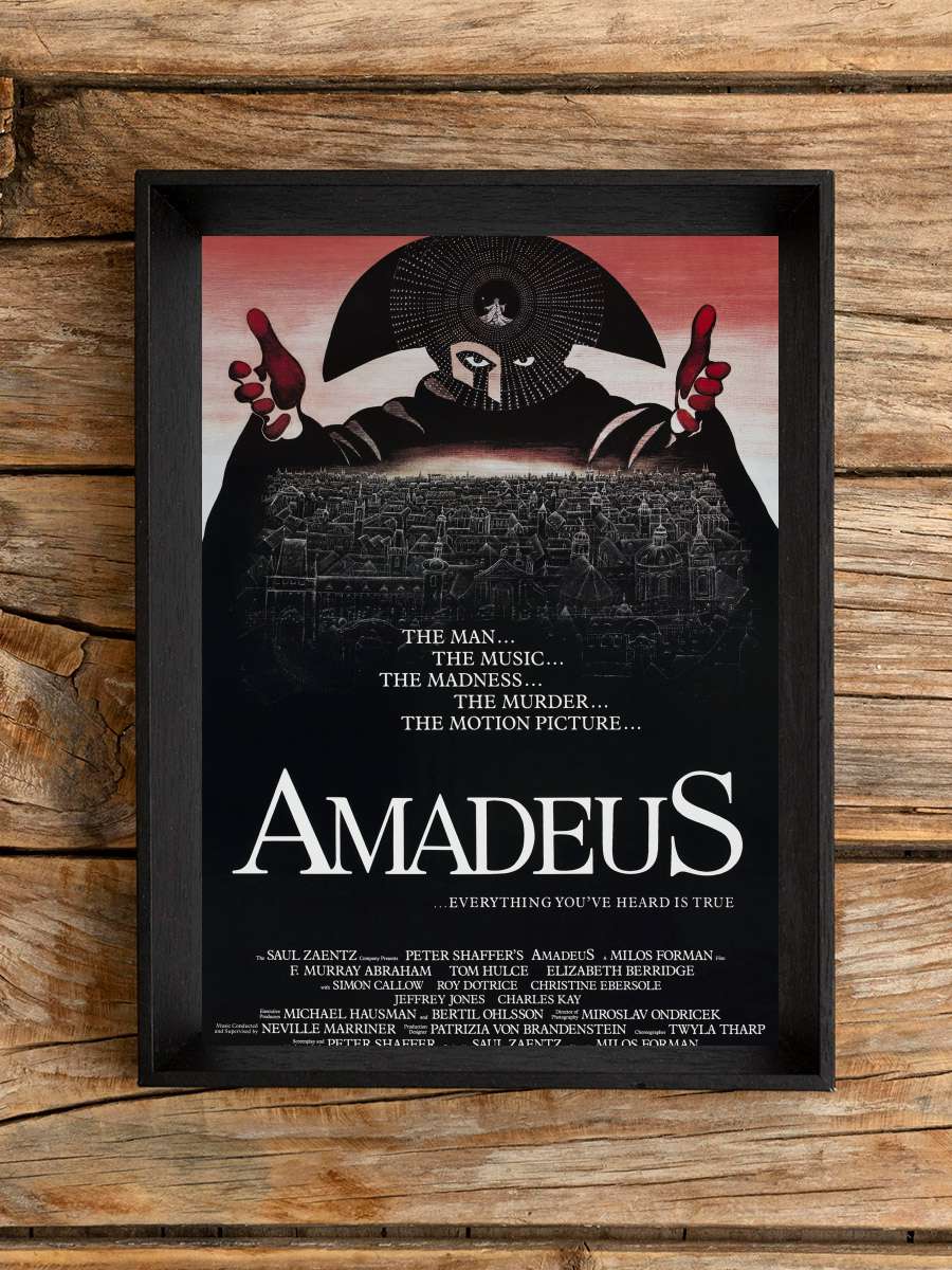 Amadeus Film Tablo Siyah Çerçeveli Film Poster Afiş Tablo