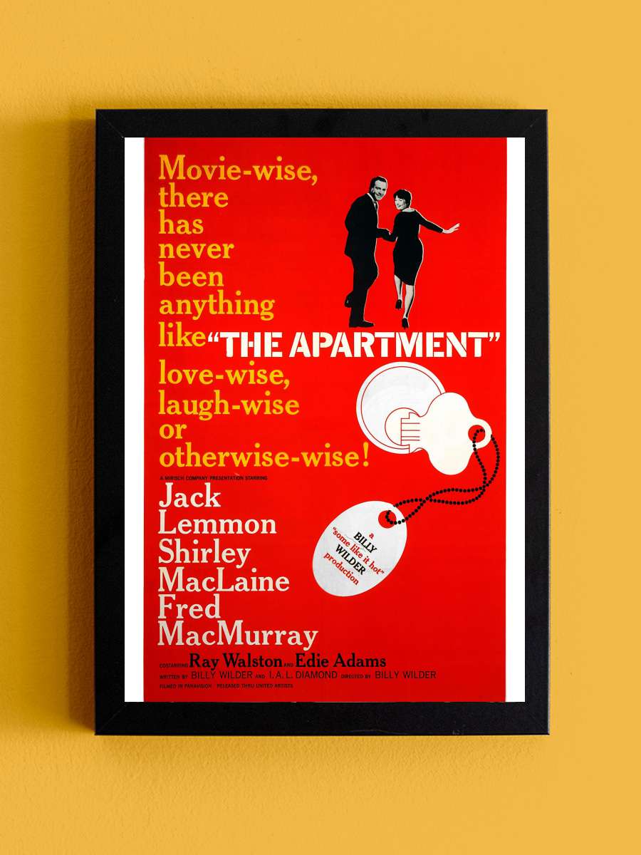 Garsoniyer - The Apartment Film Tablo Siyah Çerçeveli Film Poster Afiş Tablo