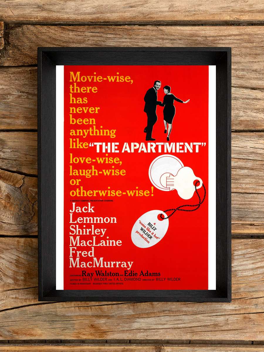 Garsoniyer - The Apartment Film Tablo Siyah Çerçeveli Film Poster Afiş Tablo