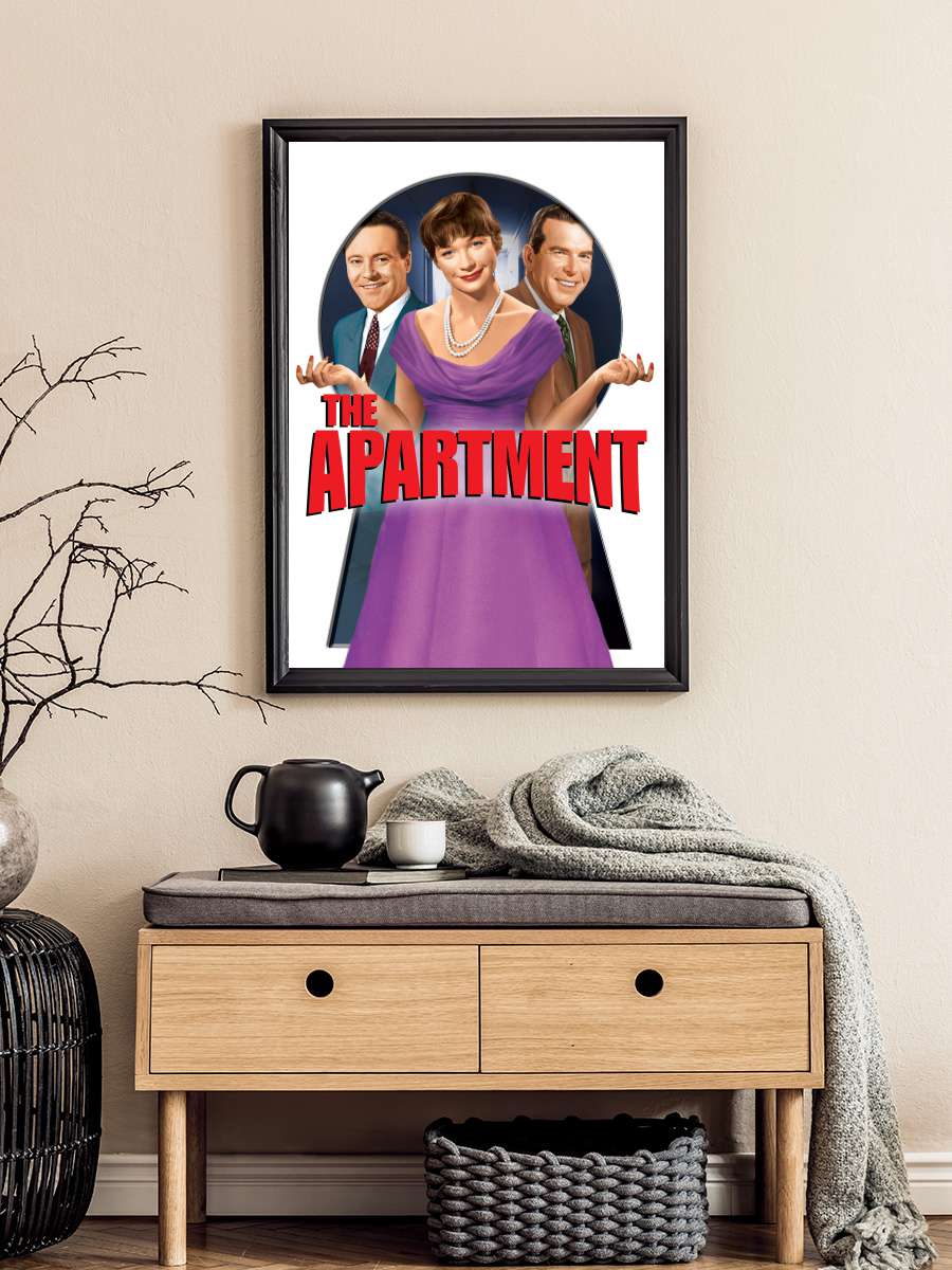 Garsoniyer - The Apartment Film Tablo Siyah Çerçeveli Film Poster Afiş Tablo