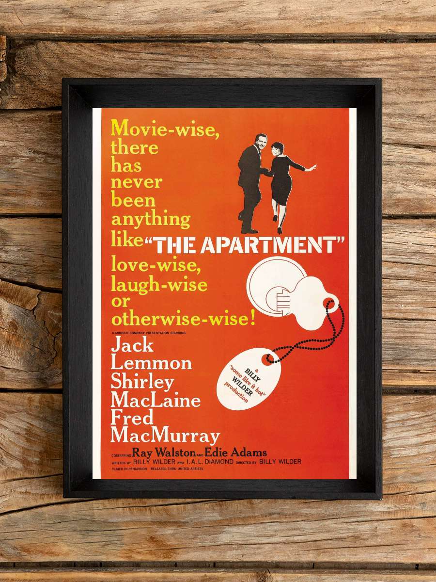 Garsoniyer - The Apartment Film Tablo Siyah Çerçeveli Film Poster Afiş Tablo