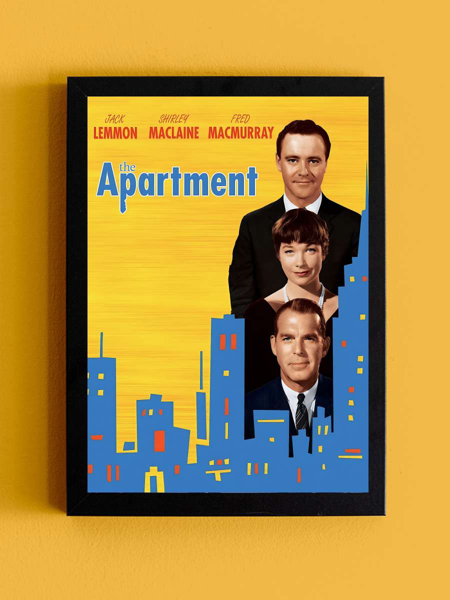 Garsoniyer - The Apartment Film Tablo Siyah Çerçeveli Film Poster Afiş Tablo