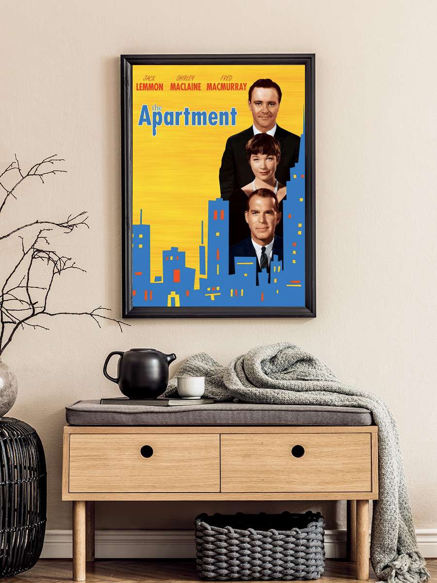 Garsoniyer - The Apartment Film Tablo Siyah Çerçeveli Film Poster Afiş Tablo