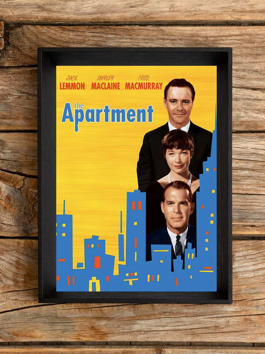 Garsoniyer - The Apartment Film Tablo Siyah Çerçeveli Film Poster Afiş Tablo