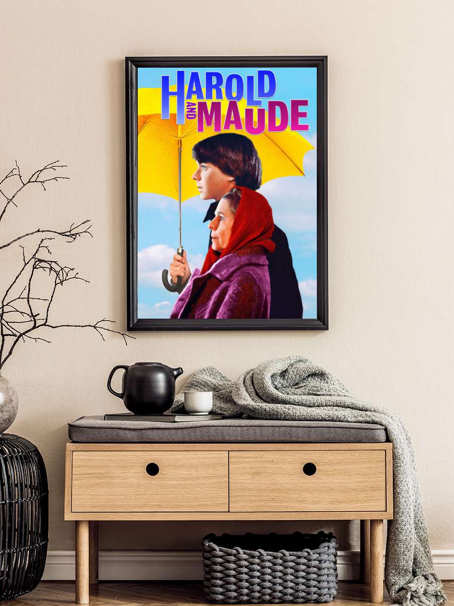 Harold ve Maude - Harold and Maude Film Tablo Siyah Çerçeveli Film Poster Afiş Tablo