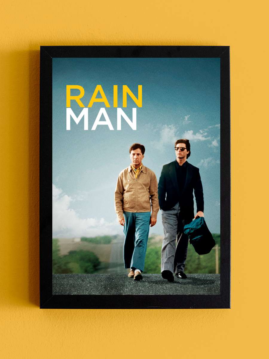 Yağmur Adam - Rain Man Film Tablo Siyah Çerçeveli Film Poster Afiş Tablo