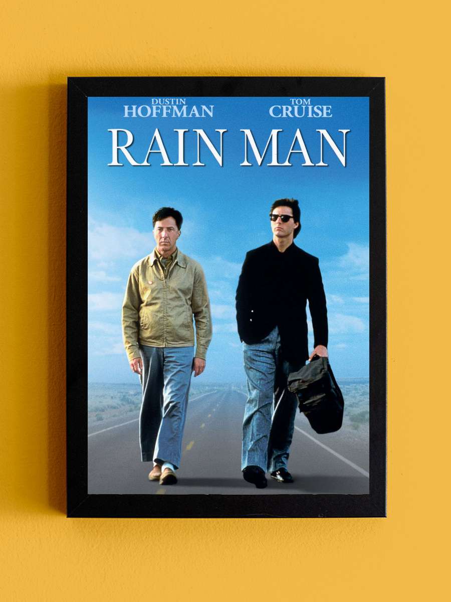 Yağmur Adam - Rain Man Film Tablo Siyah Çerçeveli Film Poster Afiş Tablo