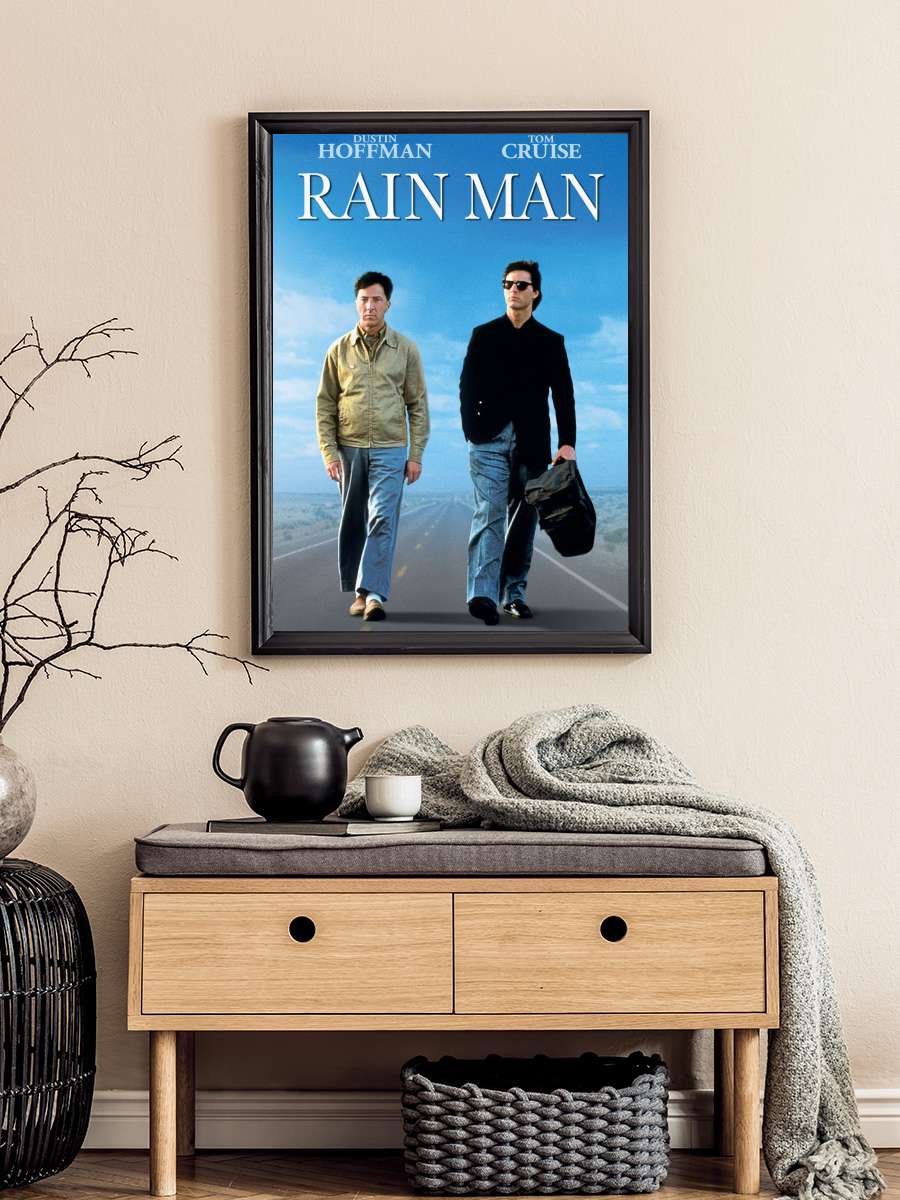 Yağmur Adam - Rain Man Film Tablo Siyah Çerçeveli Film Poster Afiş Tablo