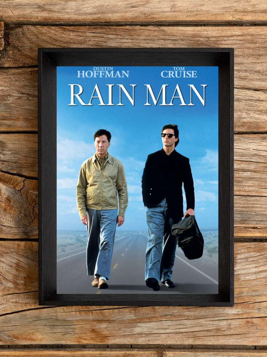 Yağmur Adam - Rain Man Film Tablo Siyah Çerçeveli Film Poster Afiş Tablo