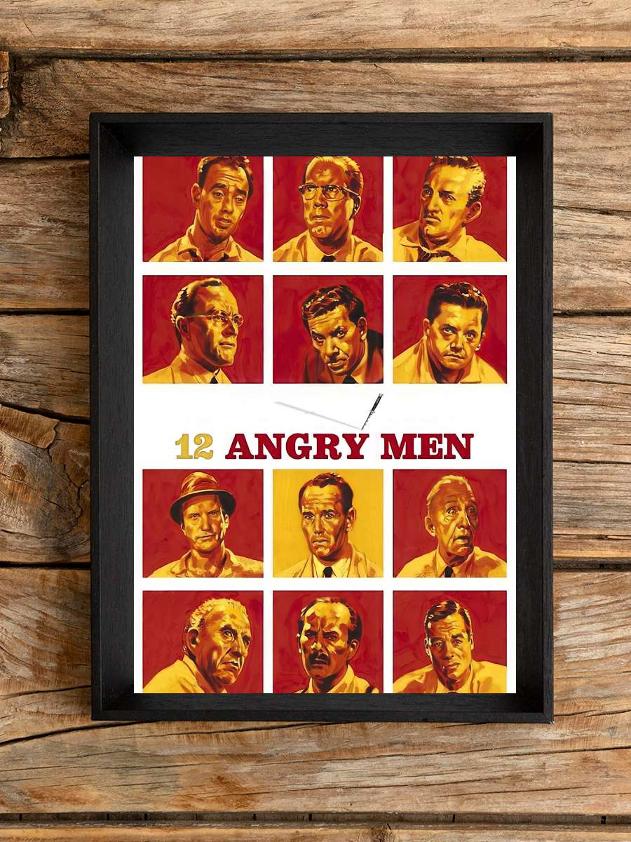 12 Öfkeli Adam - 12 Angry Men Film Tablo Siyah Çerçeveli Film Poster Afiş Tablo