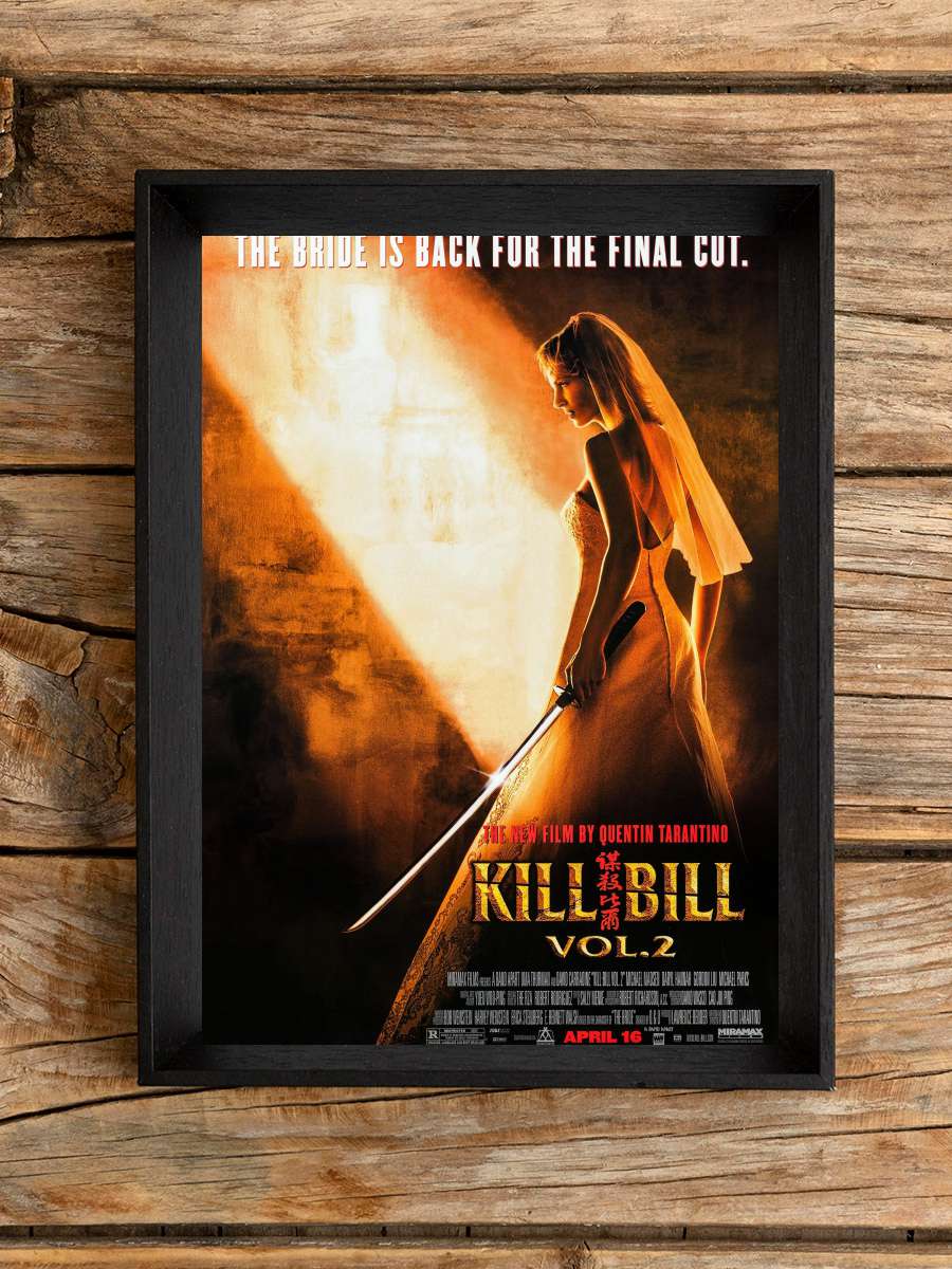 Kill Bill: Vol. 2 Film Tablo Siyah Çerçeveli Film Poster Afiş Tablo