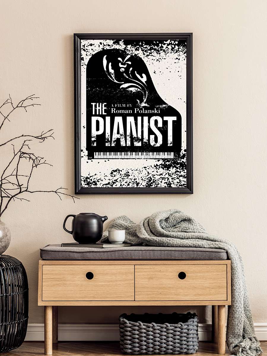 Piyanist - The Pianist Film Tablo Siyah Çerçeveli Film Poster Afiş Tablo