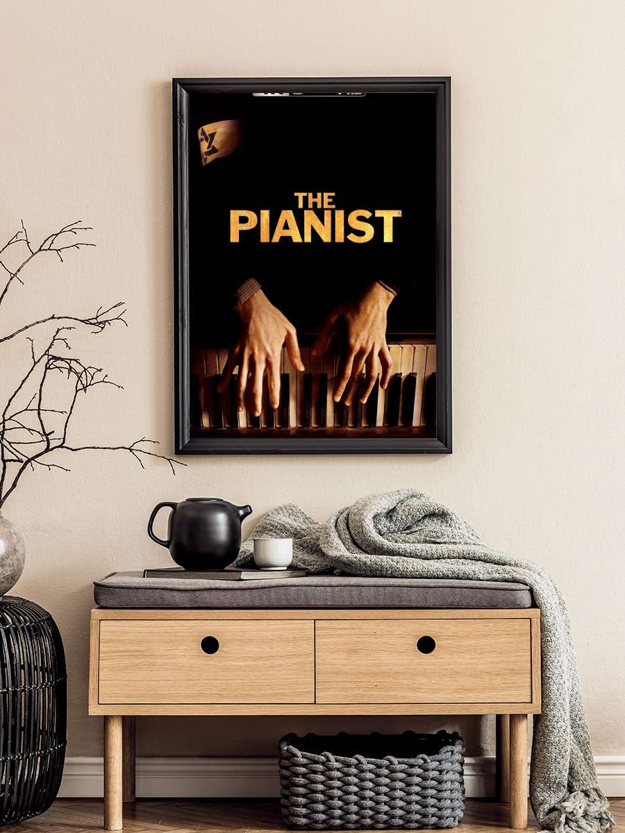 Piyanist - The Pianist Film Tablo Siyah Çerçeveli Film Poster Afiş Tablo