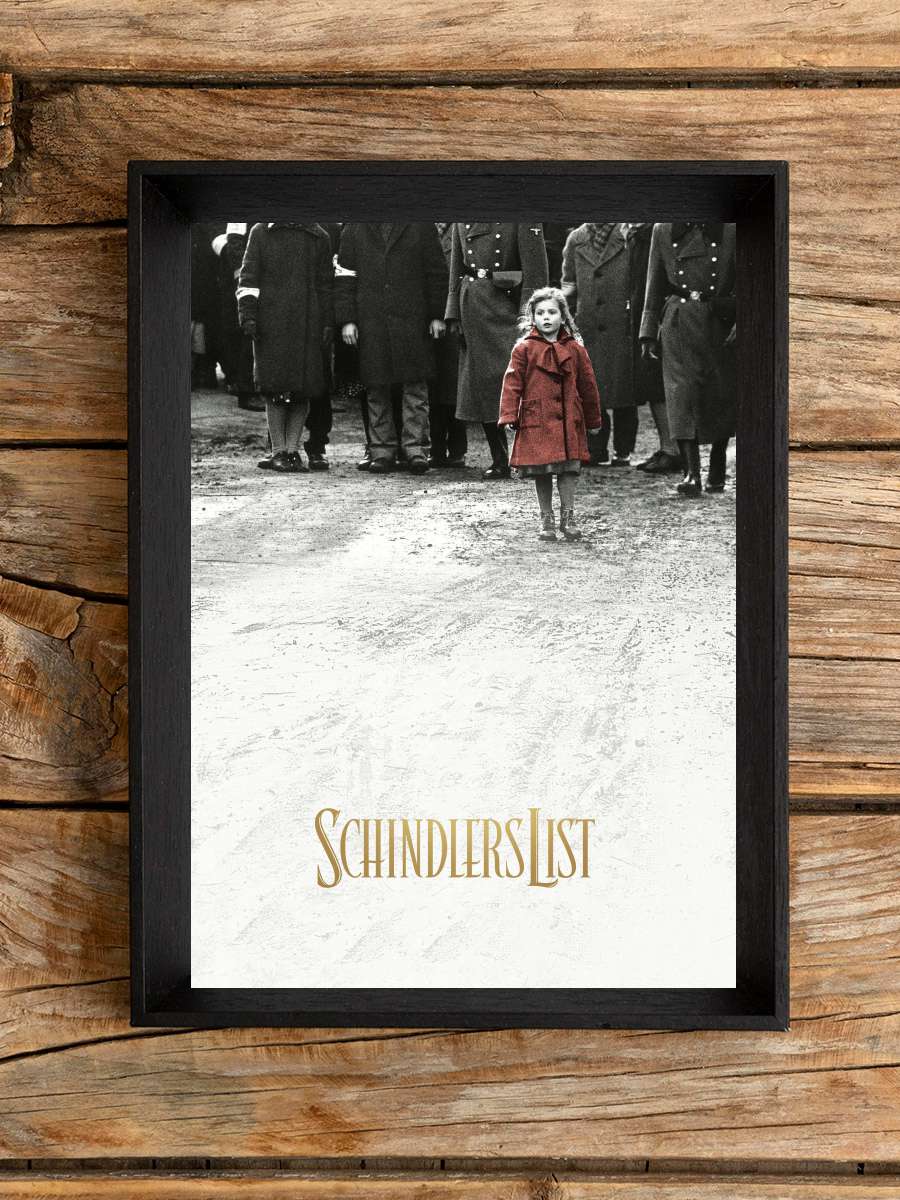 Schindler'in Listesi - Schindler's List Film Tablo Siyah Çerçeveli Film Poster Afiş Tablo