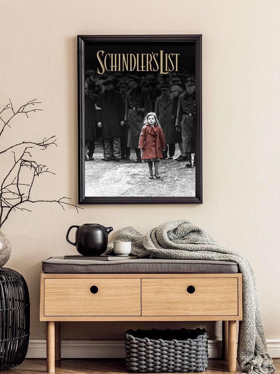 Schindler'in Listesi - Schindler's List Film Tablo Siyah Çerçeveli Film Poster Afiş Tablo