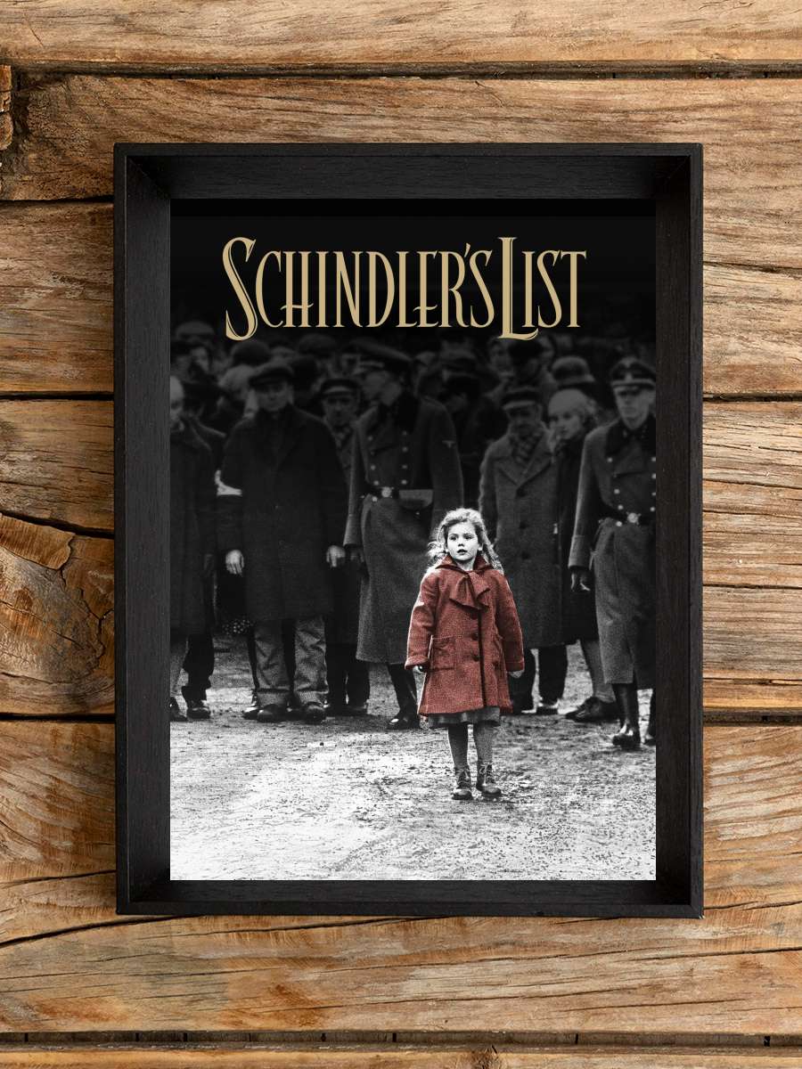 Schindler'in Listesi - Schindler's List Film Tablo Siyah Çerçeveli Film Poster Afiş Tablo