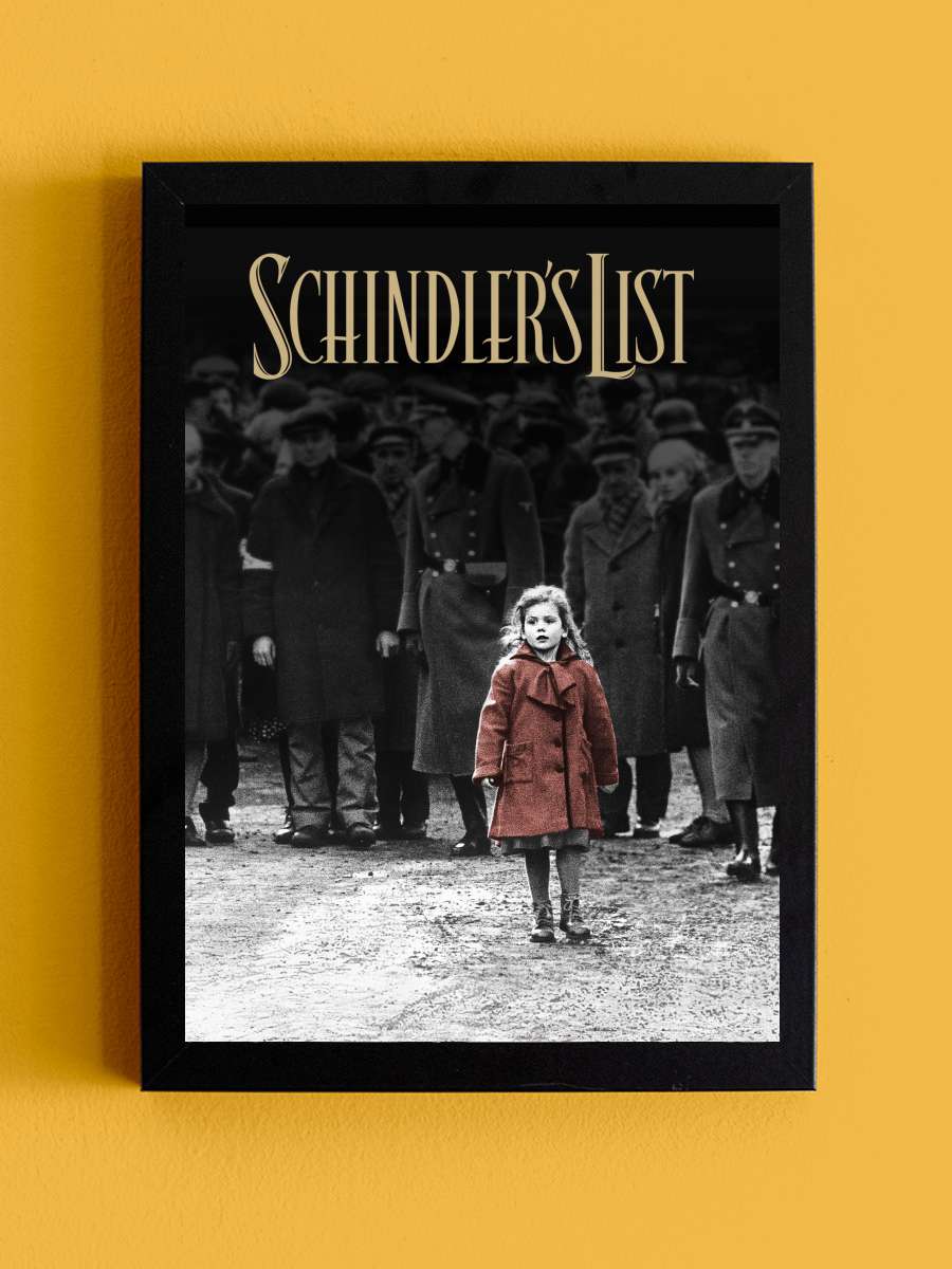 Schindler'in Listesi - Schindler's List Film Tablo Siyah Çerçeveli Film Poster Afiş Tablo