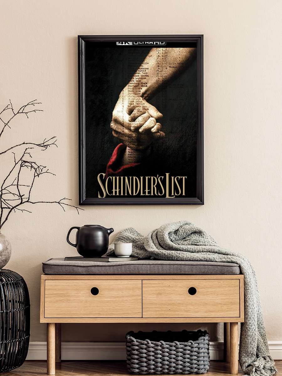 Schindler'in Listesi - Schindler's List Film Tablo Siyah Çerçeveli Film Poster Afiş Tablo