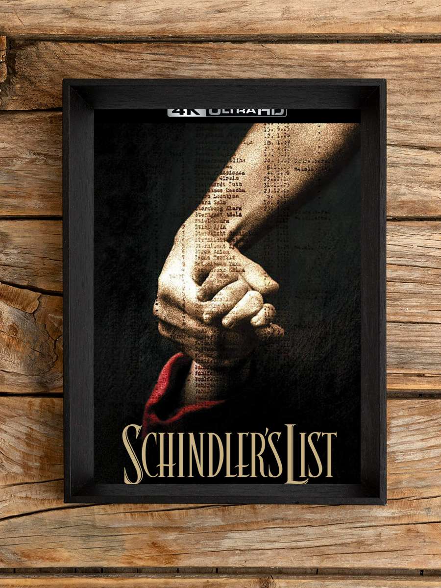 Schindler'in Listesi - Schindler's List Film Tablo Siyah Çerçeveli Film Poster Afiş Tablo