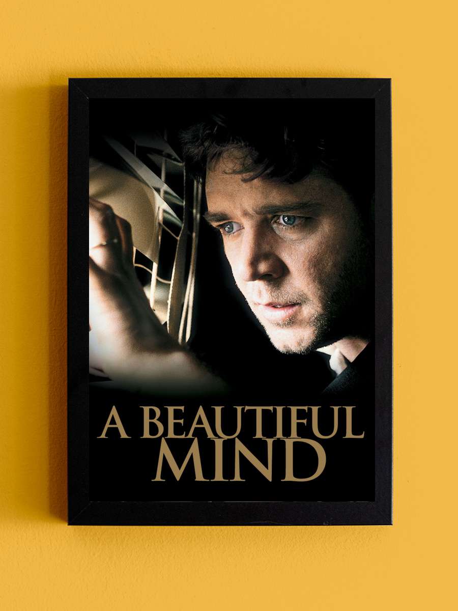 Akıl Oyunları - A Beautiful Mind Film Tablo Siyah Çerçeveli Film Poster Afiş Tablo