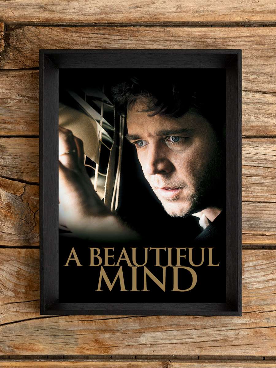 Akıl Oyunları - A Beautiful Mind Film Tablo Siyah Çerçeveli Film Poster Afiş Tablo