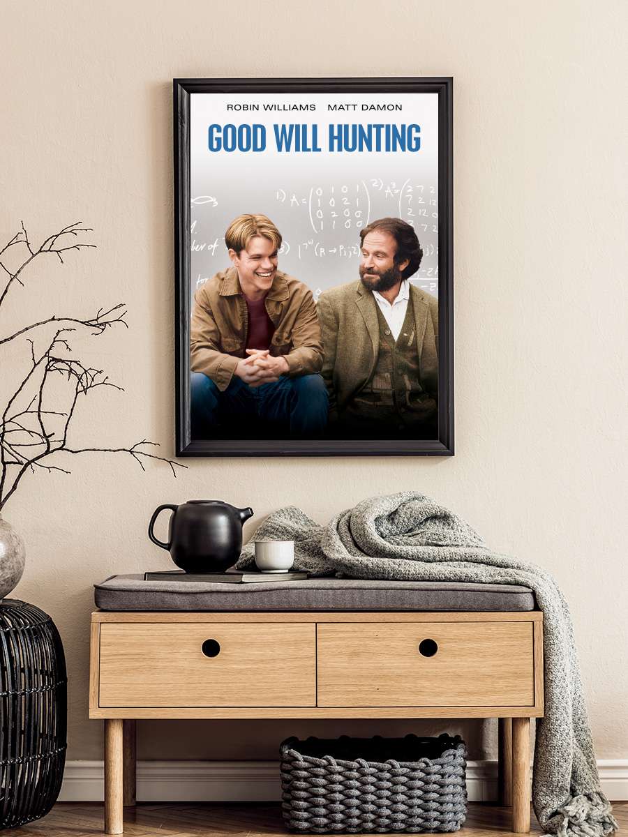 Can Dostum - Good Will Hunting Film Tablo Siyah Çerçeveli Film Poster Afiş Tablo