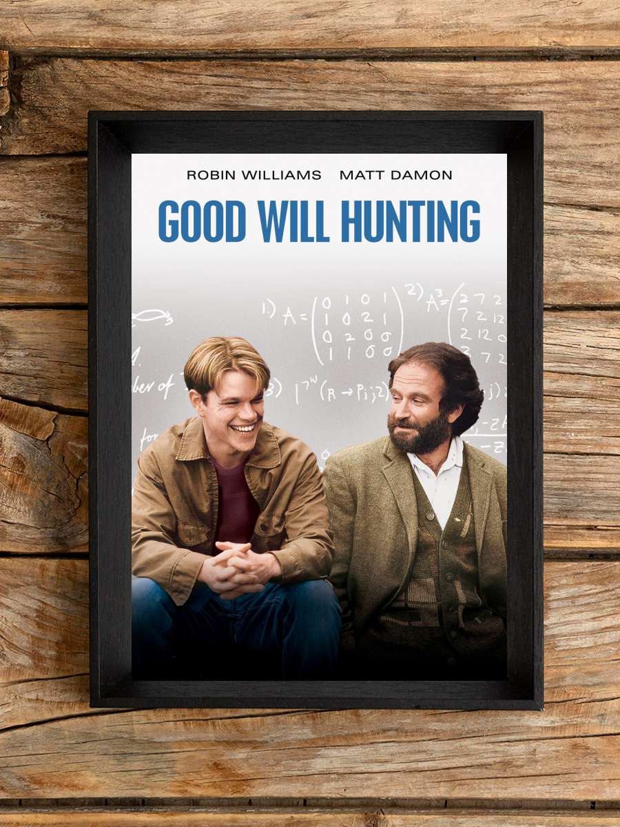 Can Dostum - Good Will Hunting Film Tablo Siyah Çerçeveli Film Poster Afiş Tablo