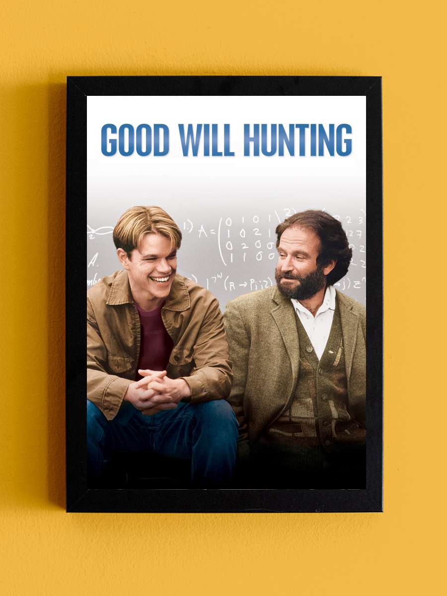 Can Dostum - Good Will Hunting Film Tablo Siyah Çerçeveli Film Poster Afiş Tablo