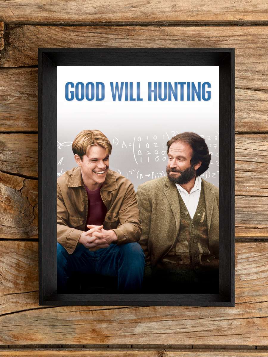 Can Dostum - Good Will Hunting Film Tablo Siyah Çerçeveli Film Poster Afiş Tablo