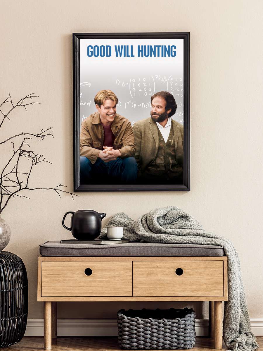 Can Dostum - Good Will Hunting Film Tablo Siyah Çerçeveli Film Poster Afiş Tablo