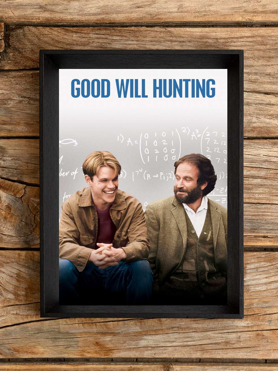 Can Dostum - Good Will Hunting Film Tablo Siyah Çerçeveli Film Poster Afiş Tablo