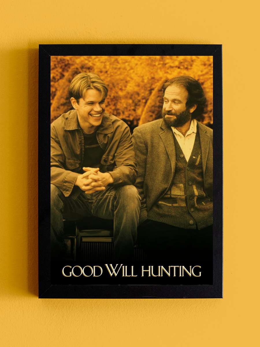 Can Dostum - Good Will Hunting Film Tablo Siyah Çerçeveli Film Poster Afiş Tablo