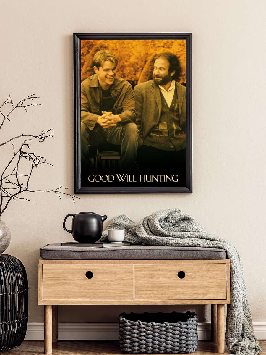 Can Dostum - Good Will Hunting Film Tablo Siyah Çerçeveli Film Poster Afiş Tablo