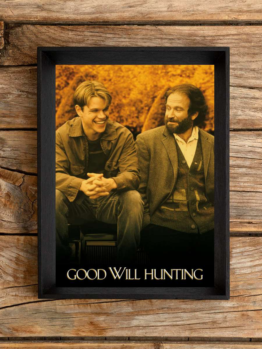 Can Dostum - Good Will Hunting Film Tablo Siyah Çerçeveli Film Poster Afiş Tablo