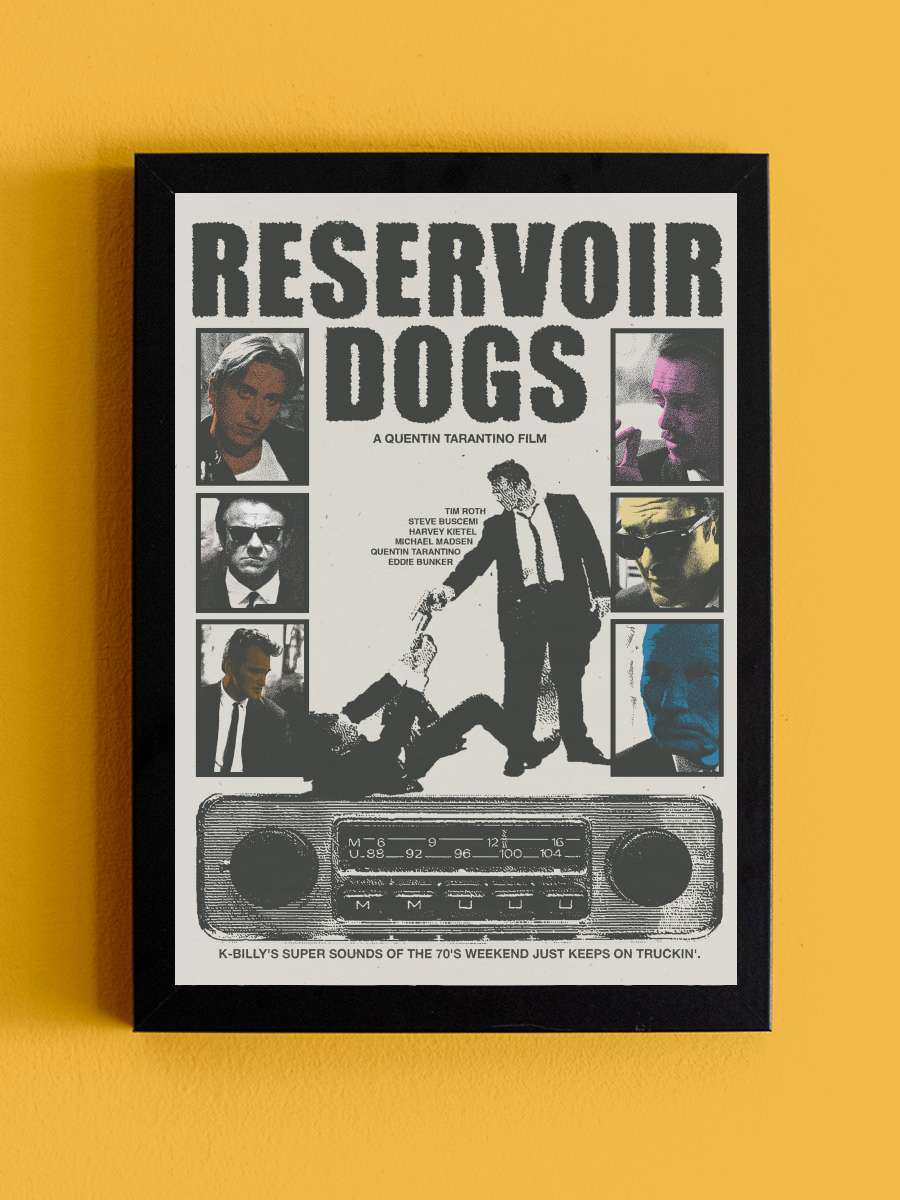 Rezervuar Köpekleri - Reservoir Dogs Film Tablo Siyah Çerçeveli Film Poster Afiş Tablo