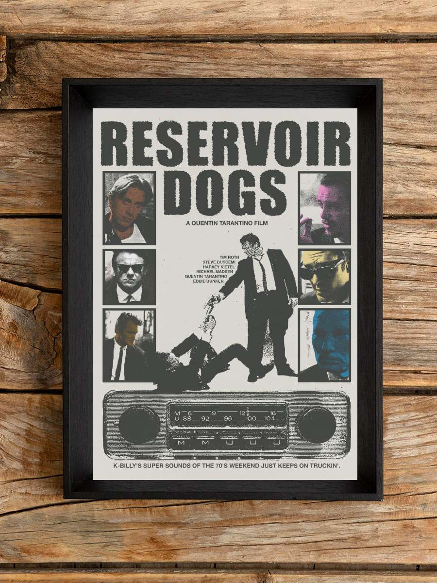 Rezervuar Köpekleri - Reservoir Dogs Film Tablo Siyah Çerçeveli Film Poster Afiş Tablo