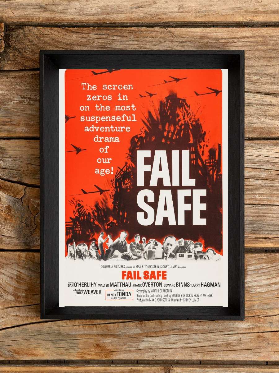 Mutlak Savaş - Fail Safe Film Tablo Siyah Çerçeveli Film Poster Afiş Tablo