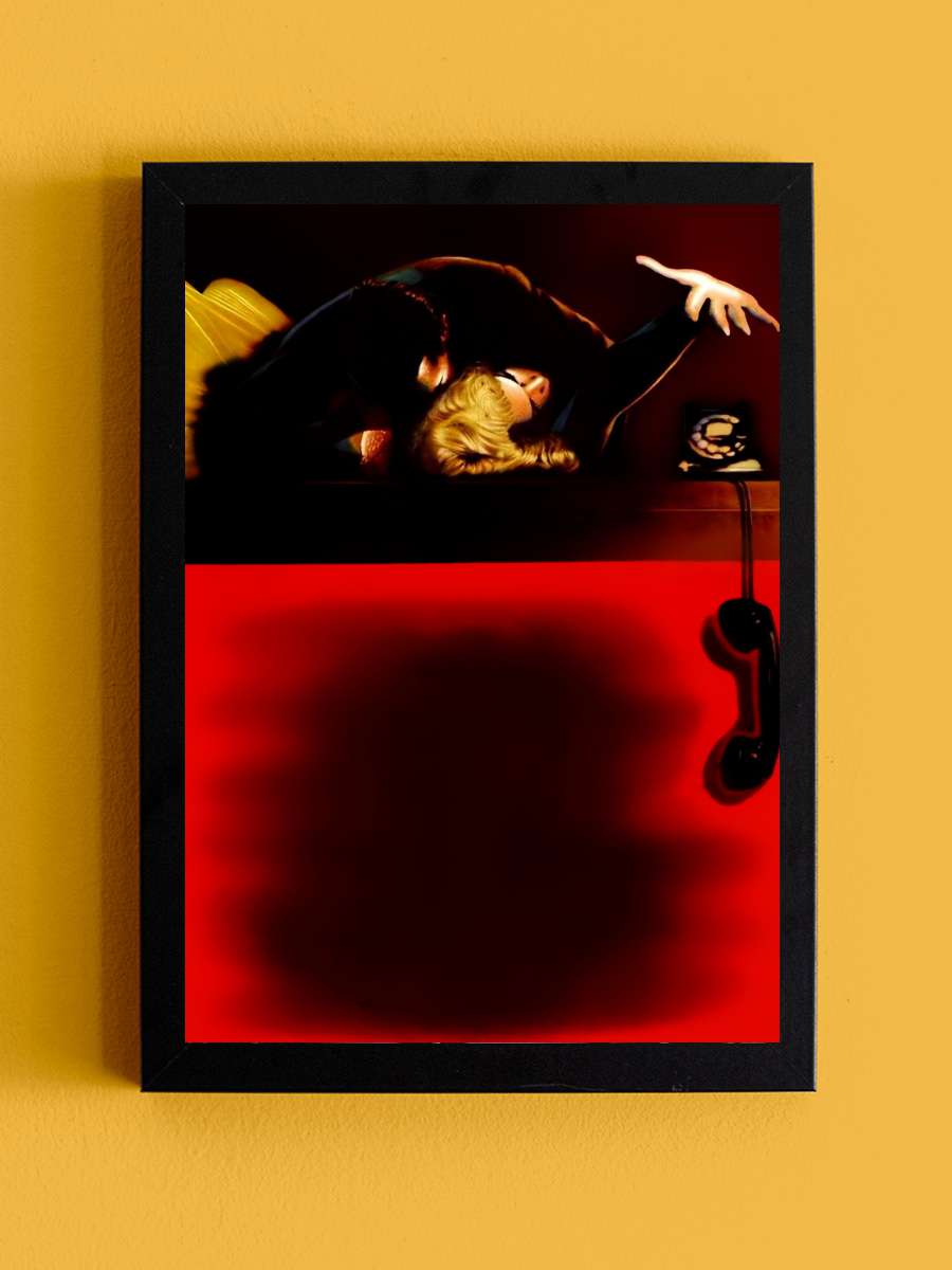 Cinayet Var - Dial M for Murder Film Tablo Siyah Çerçeveli Film Poster Afiş Tablo