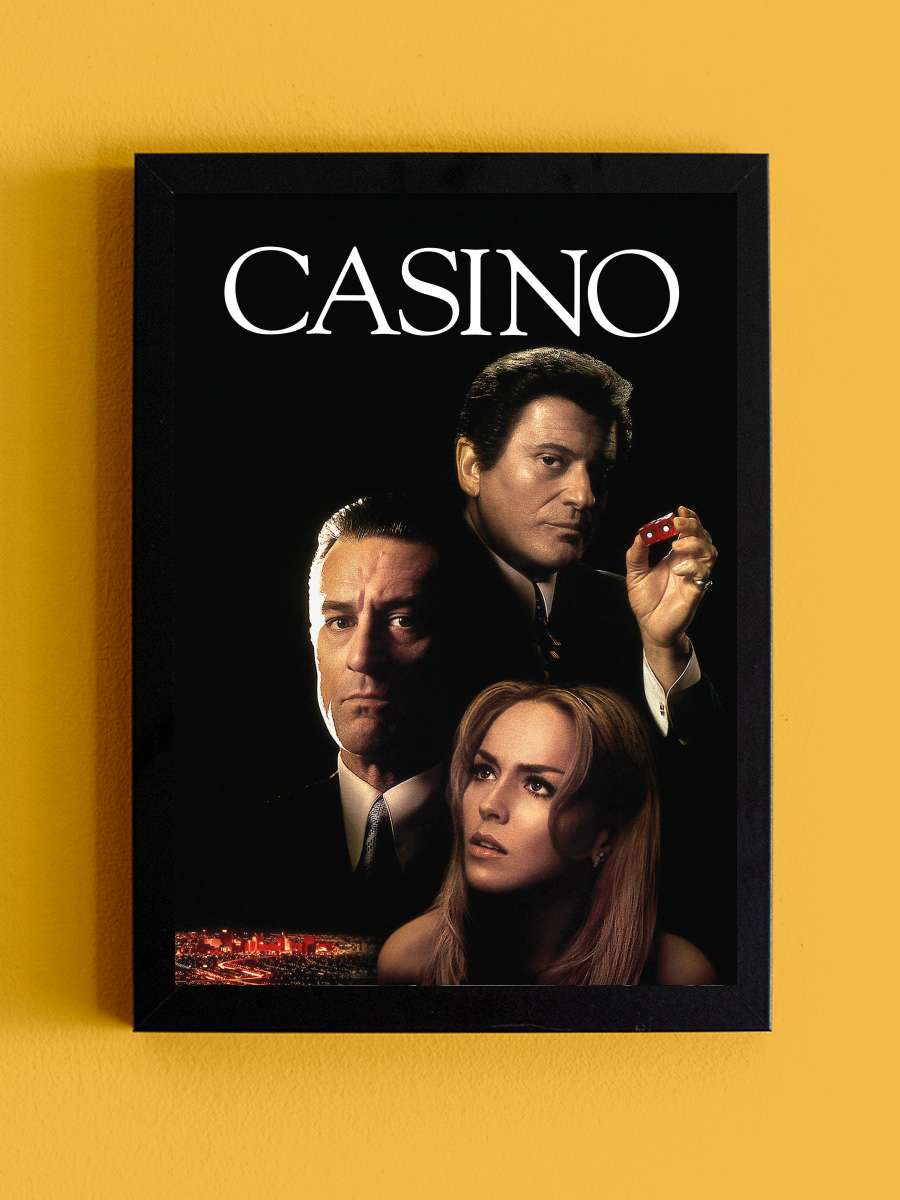 Casino Film Tablo Siyah Çerçeveli Film Poster Afiş Tablo