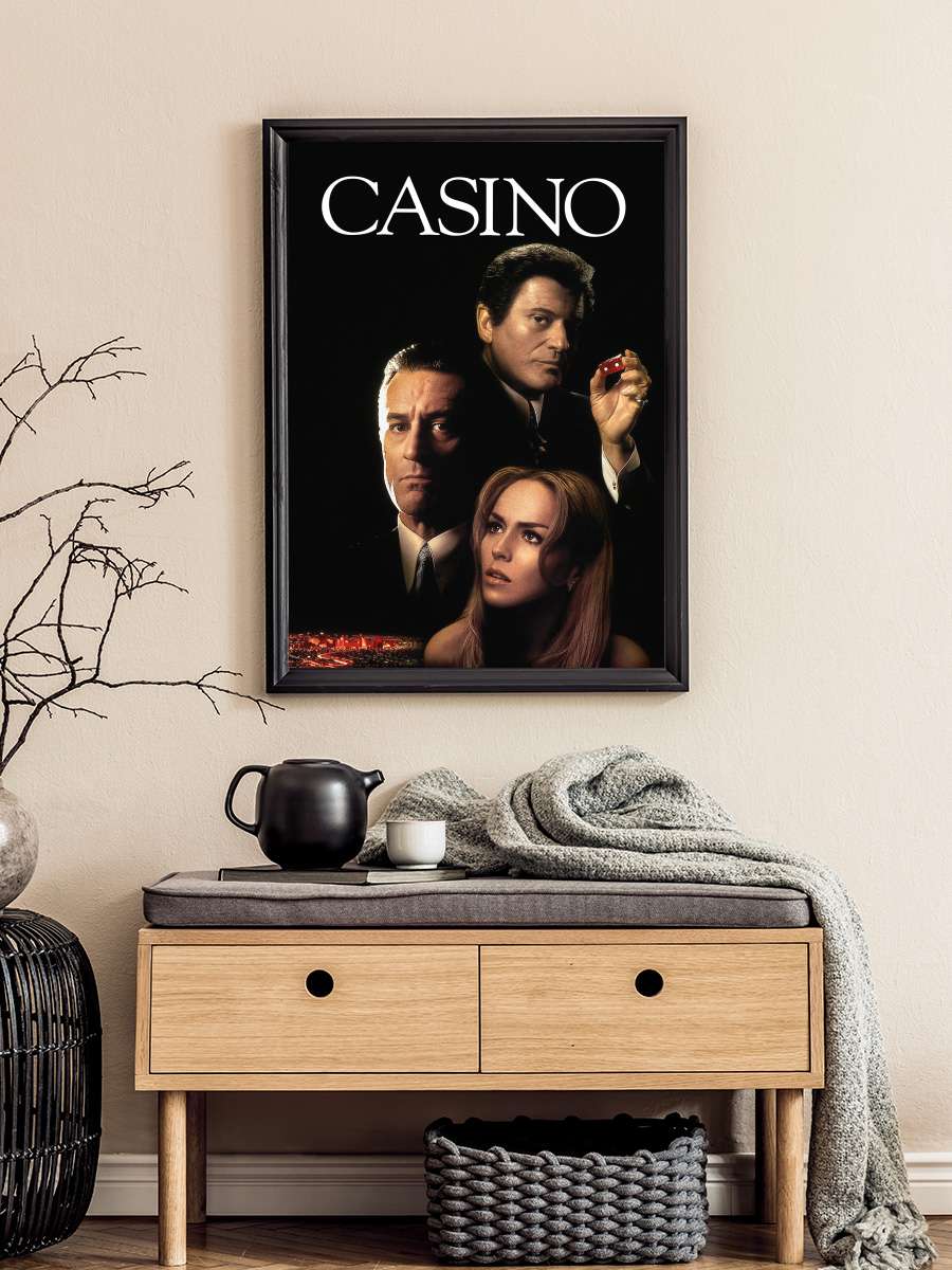 Casino Film Tablo Siyah Çerçeveli Film Poster Afiş Tablo