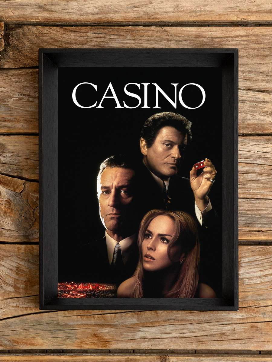 Casino Film Tablo Siyah Çerçeveli Film Poster Afiş Tablo