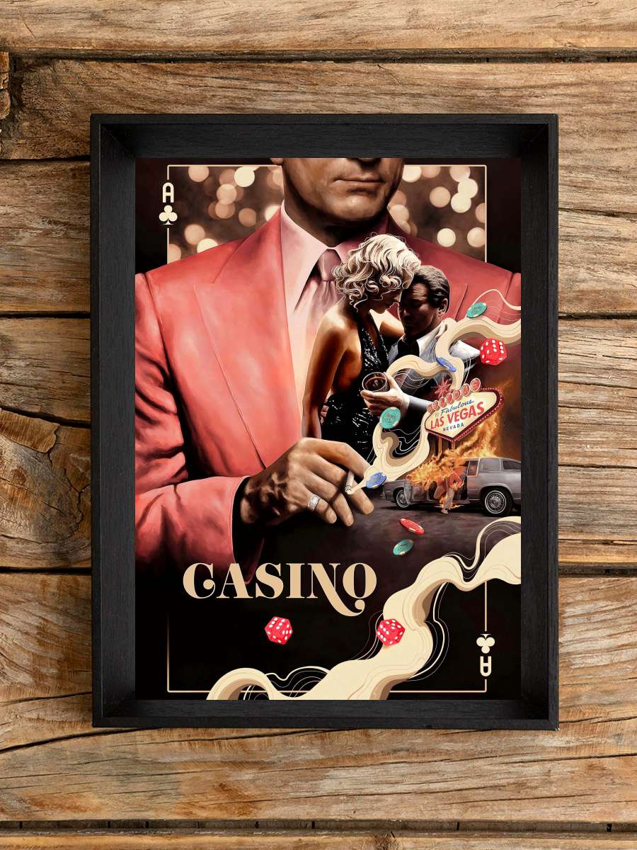 Casino Film Tablo Siyah Çerçeveli Film Poster Afiş Tablo