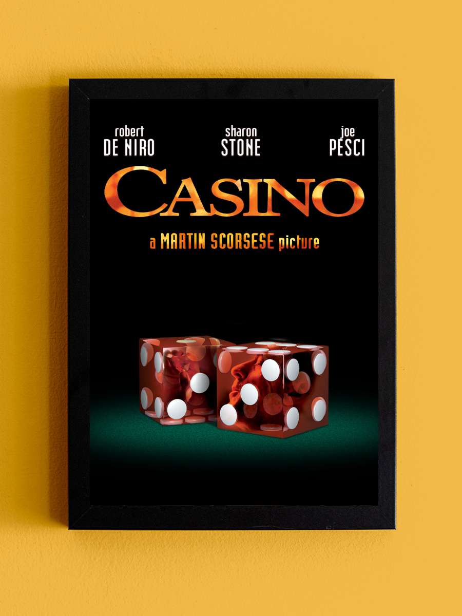 Casino Film Tablo Siyah Çerçeveli Film Poster Afiş Tablo