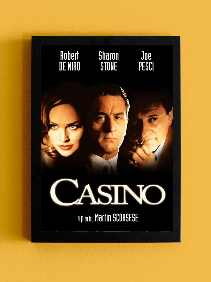 Casino Film Tablo Siyah Çerçeveli Film Poster Afiş Tablo