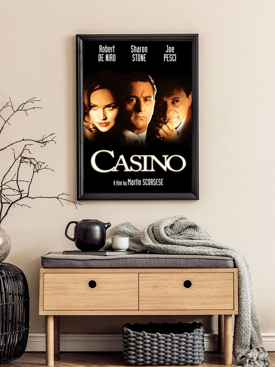 Casino Film Tablo Siyah Çerçeveli Film Poster Afiş Tablo