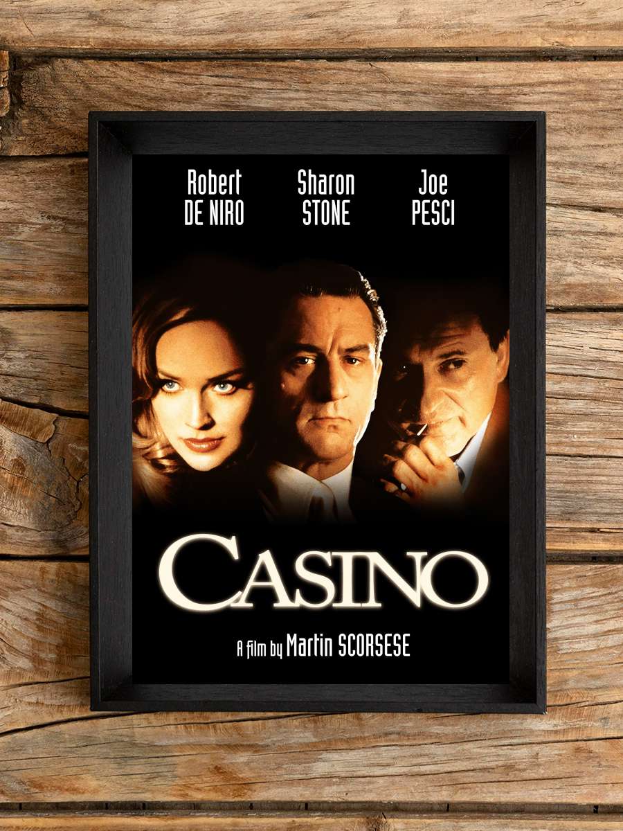 Casino Film Tablo Siyah Çerçeveli Film Poster Afiş Tablo