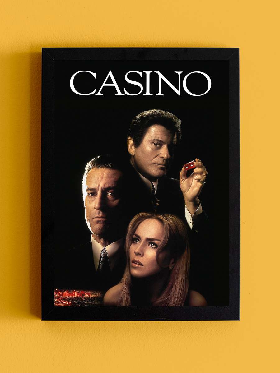 Casino Film Tablo Siyah Çerçeveli Film Poster Afiş Tablo