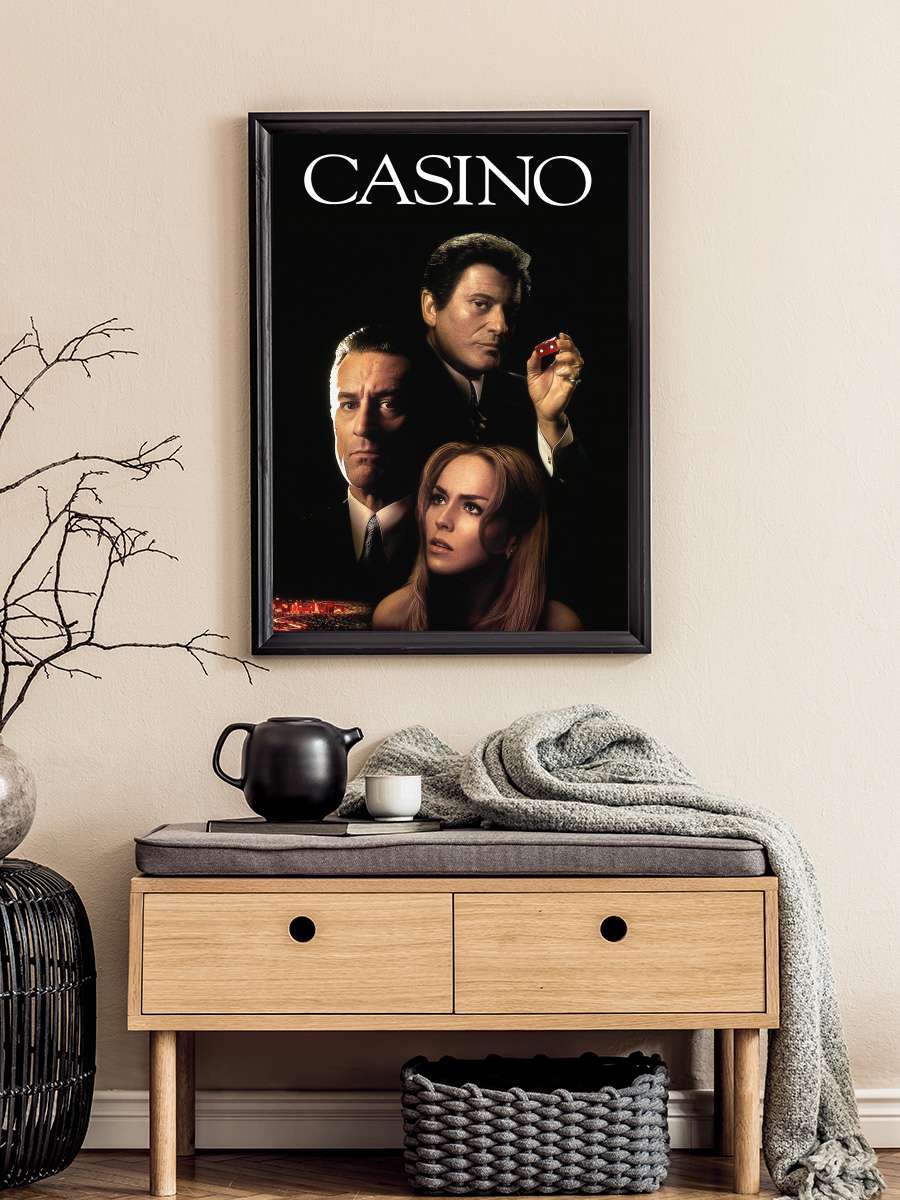 Casino Film Tablo Siyah Çerçeveli Film Poster Afiş Tablo