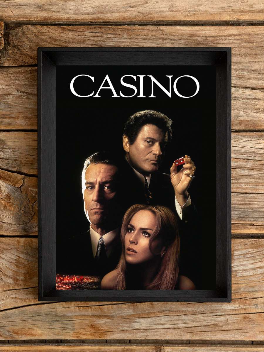 Casino Film Tablo Siyah Çerçeveli Film Poster Afiş Tablo